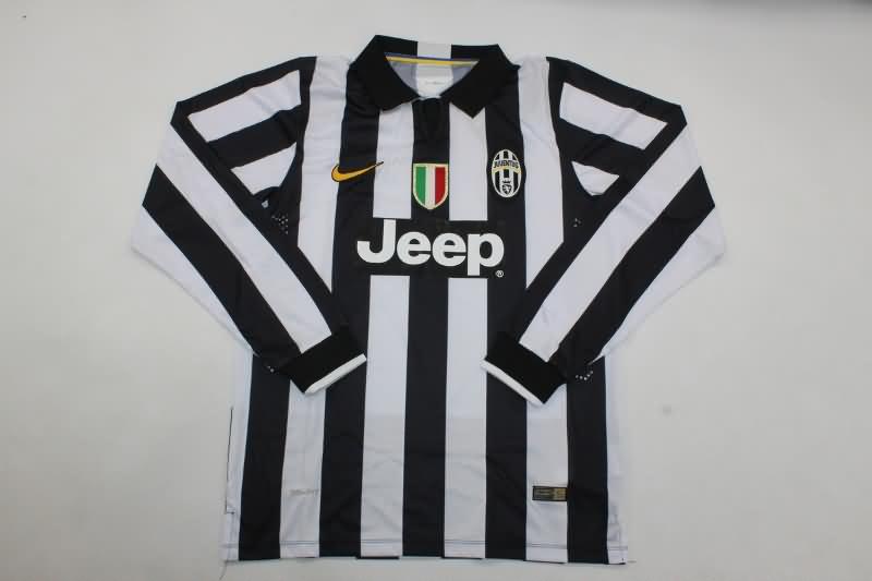 AAA(Thailand) Juventus 2014/15 Home Long Sleeve Retro Soccer Jersey