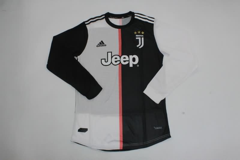 AAA(Thailand) Juventus 2019/20 Home Long Sleeve Retro Soccer Jersey