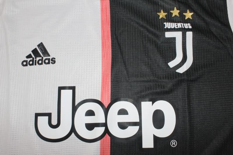 AAA(Thailand) Juventus 2019/20 Home Long Sleeve Retro Soccer Jersey