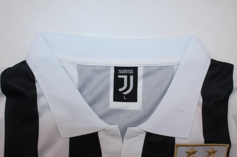 AAA(Thailand) Juventus 1984/85 Home Long Sleeve Retro Soccer Jersey
