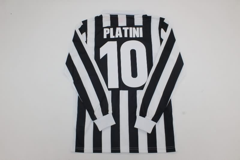 AAA(Thailand) Juventus 1984/85 Home Long Sleeve Retro Soccer Jersey