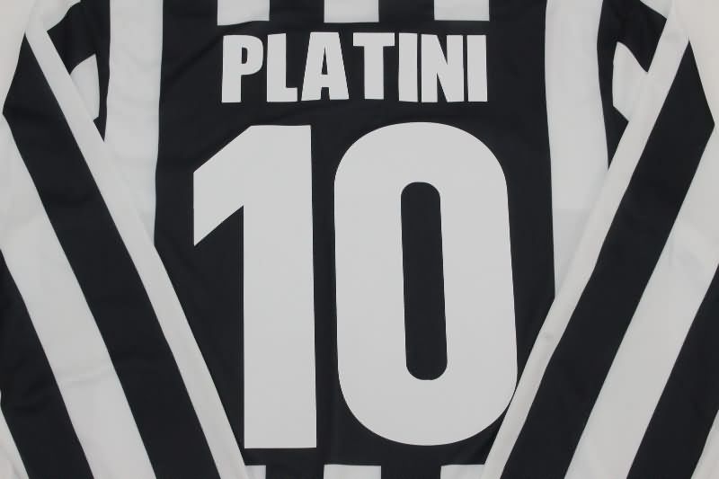 AAA(Thailand) Juventus 1984/85 Home Long Sleeve Retro Soccer Jersey