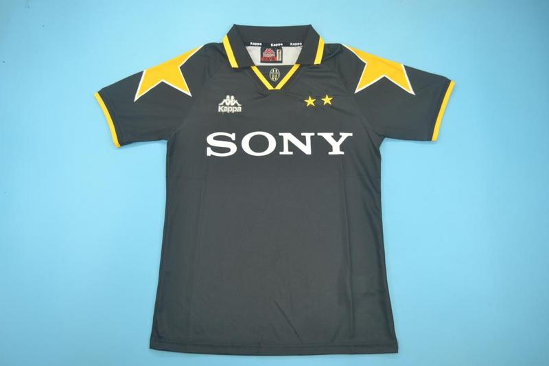 AAA(Thailand) Juventus 1995/96 Black Retro Soccer Jersey