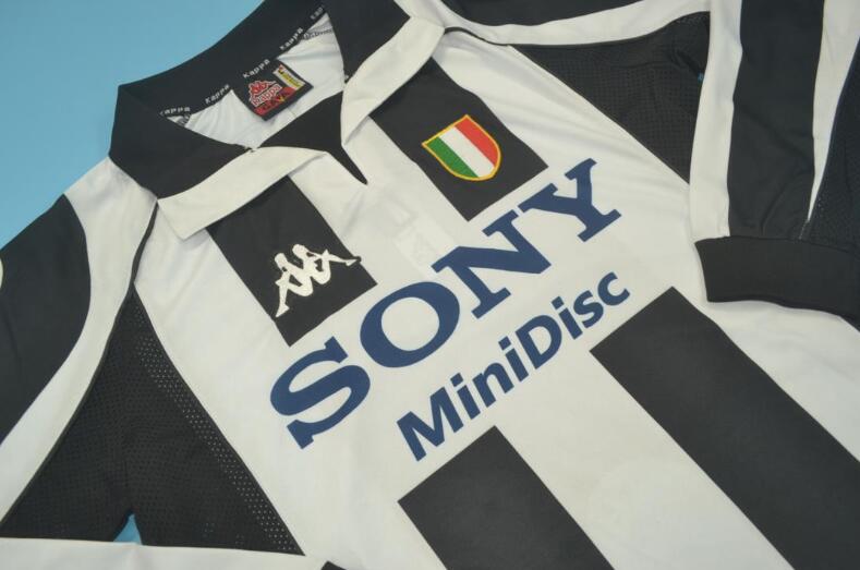 AAA(Thailand) Juventus 1997/98 Home Retro Soccer Jersey(L/S)