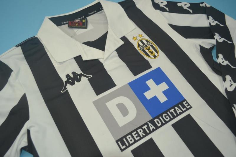 AAA(Thailand) Juventus 1999/00 Home Retro Soccer Jersey(L/S)