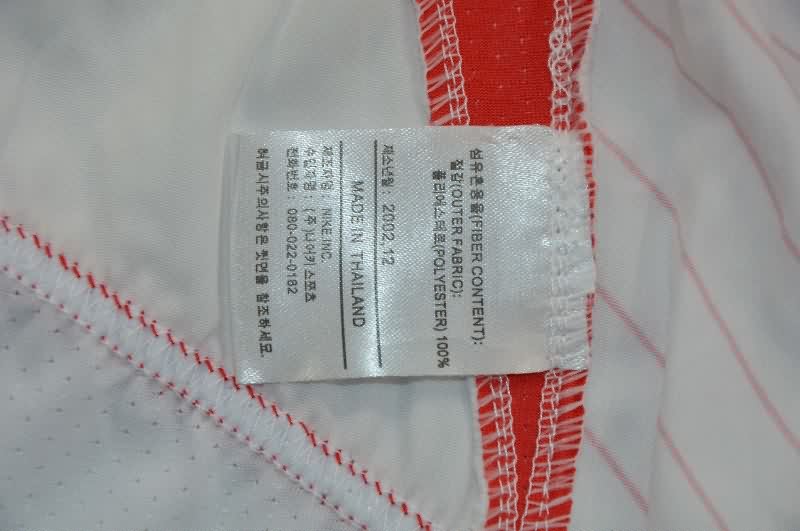 AAA(Thailand) Korea 2002 Away Long Sleeve Retro Soccer Jersey