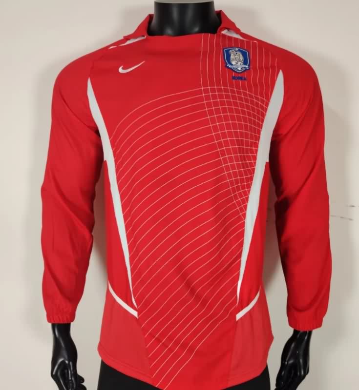 AAA(Thailand) Korea 2002 Home Long Sleeve Retro Soccer Jersey