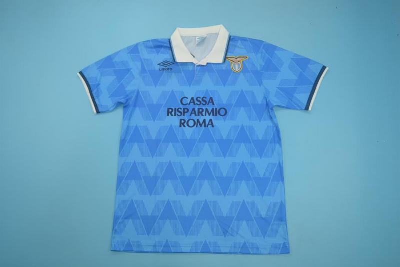 AAA(Thailand) Lazio 1990/91 Home Retro Soccer Jersey
