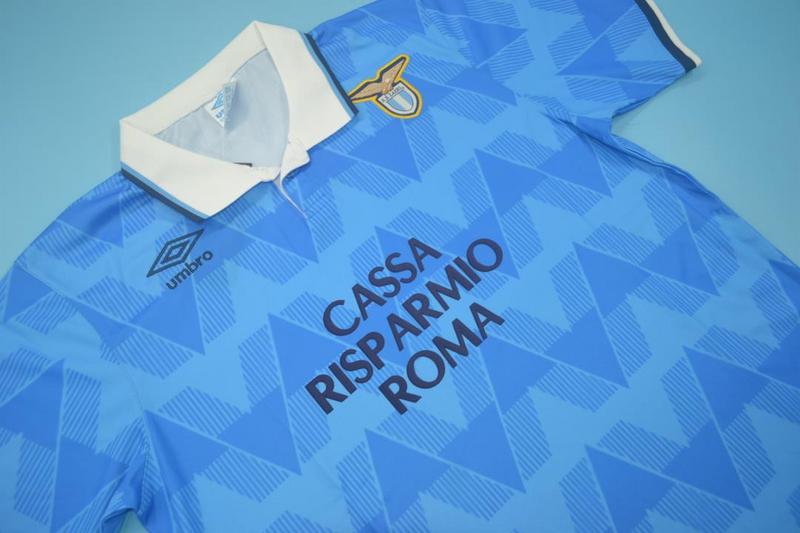 AAA(Thailand) Lazio 1990/91 Home Retro Soccer Jersey