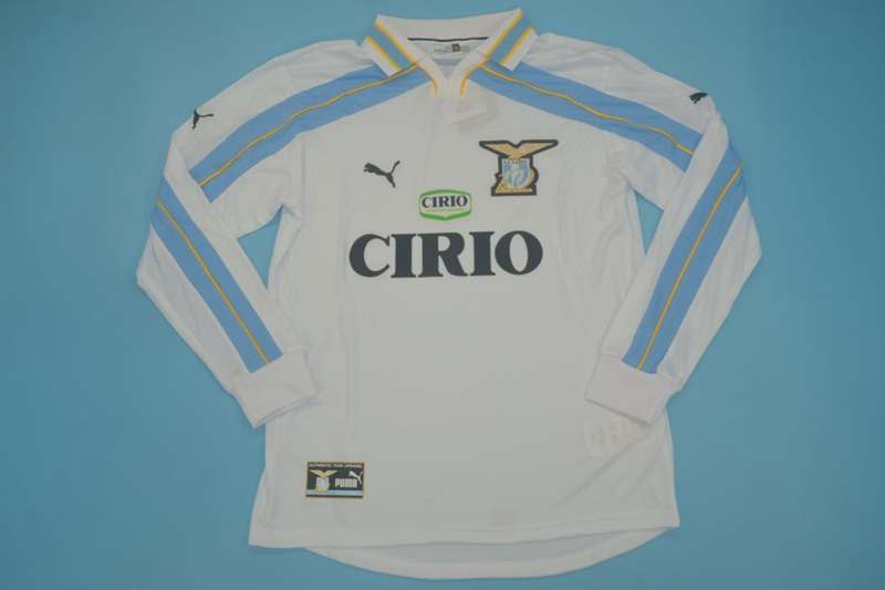 AAA(Thailand) Lazio 1999/00 Away Retro Soccer Jersey(L/S)