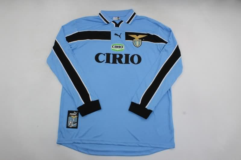 AAA(Thailand) Lazio 1999/00 Home Long Sleeve Retro Soccer Jersey