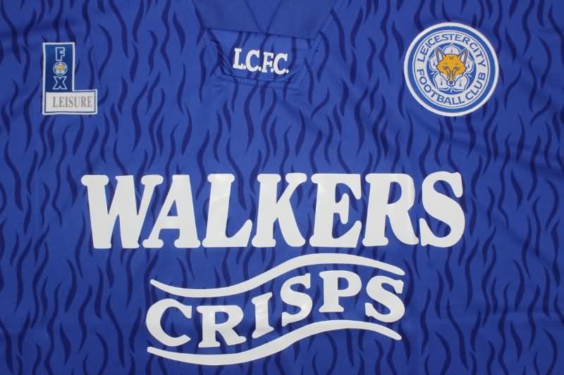 AAA(Thailand) Leicester City 1992/94 Home Retro Soccer Jersey