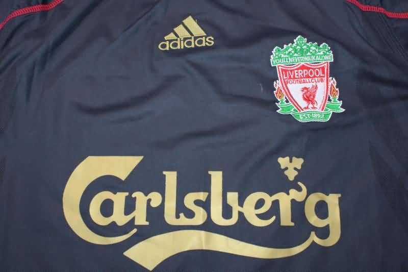 AAA(Thailand) Liverpool 2009/10 Away Long Sleeve Retro Soccer Jersey