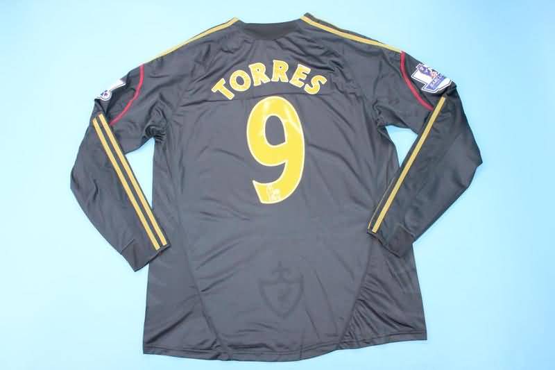 AAA(Thailand) Liverpool 2009/10 Away Long Sleeve Retro Soccer Jersey