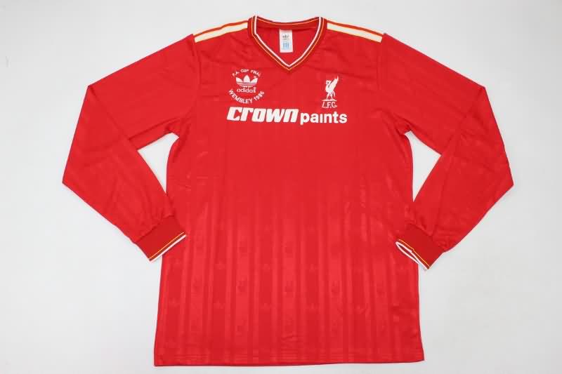 AAA(Thailand) Liverpool 1985/86 Home Retro Long Soccer Jersey