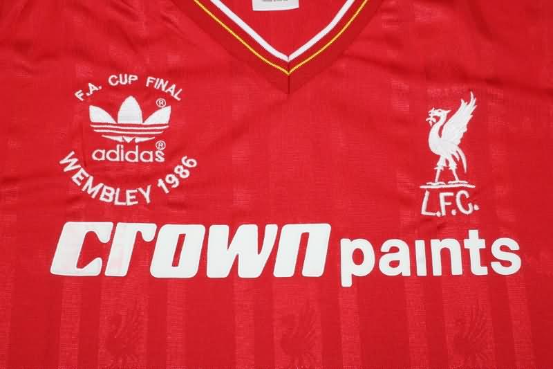 AAA(Thailand) Liverpool 1985/86 Home Retro Long Soccer Jersey