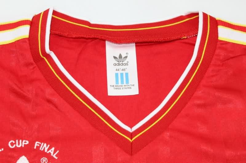 AAA(Thailand) Liverpool 1985/86 Home Retro Long Soccer Jersey