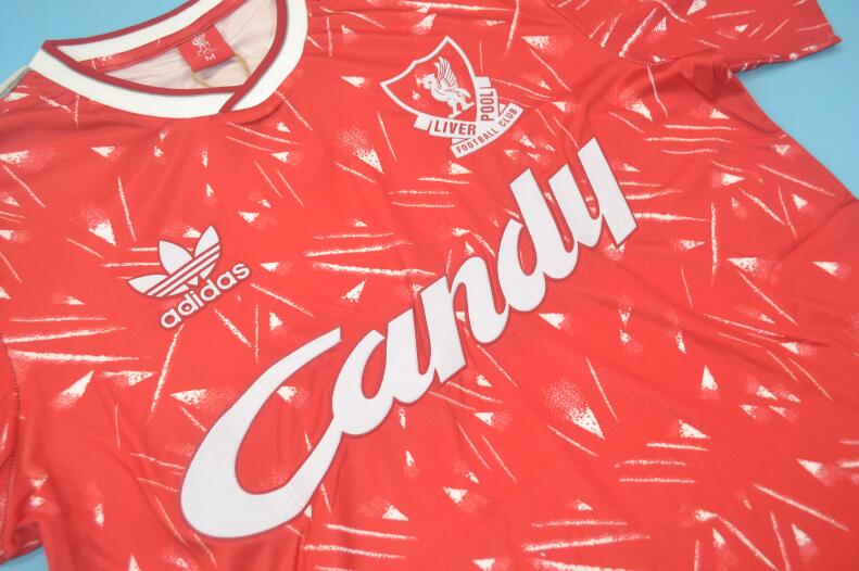 AAA(Thailand) Liverpool 1989/91 Home Retro Soccer Jersey