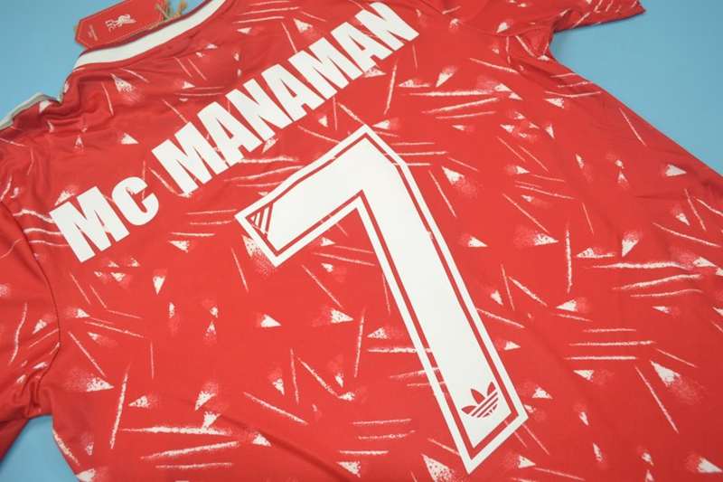 AAA(Thailand) Liverpool 1989/91 Home Retro Soccer Jersey