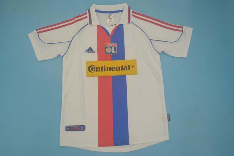 AAA(Thailand) Lyon 2000/01 Home Retro Soccer Jersey