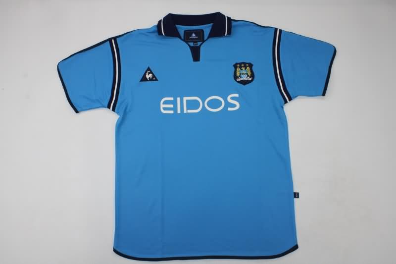 AAA(Thailand) Manchester City 2001/02 Home Retro Soccer Jersey