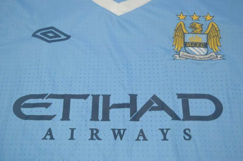 AAA(Thailand) Manchester City 2011/12 Home Retro Soccer Jersey
