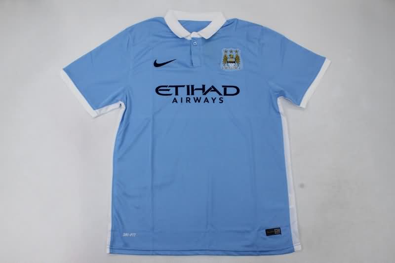 AAA(Thailand) Manchester City 2015/16 Home Retro Soccer Jersey