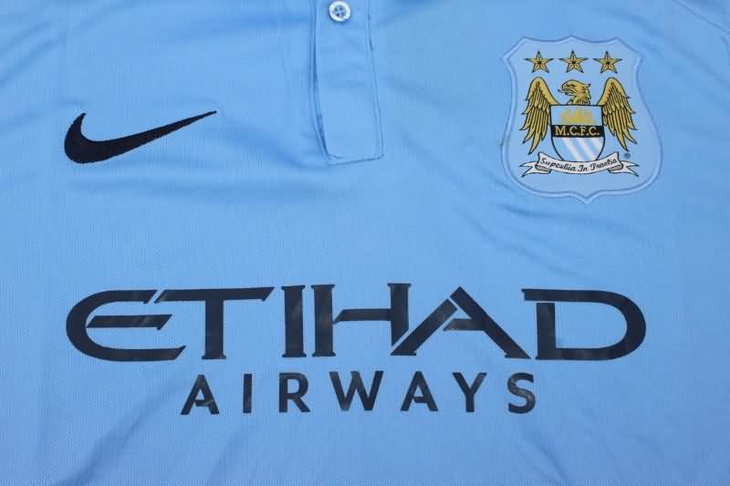 AAA(Thailand) Manchester City 2015/16 Home Retro Soccer Jersey