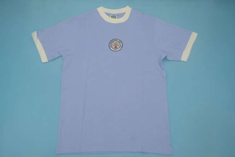 AAA(Thailand) Manchester City 1972/75 Home Retro Soccer Jersey