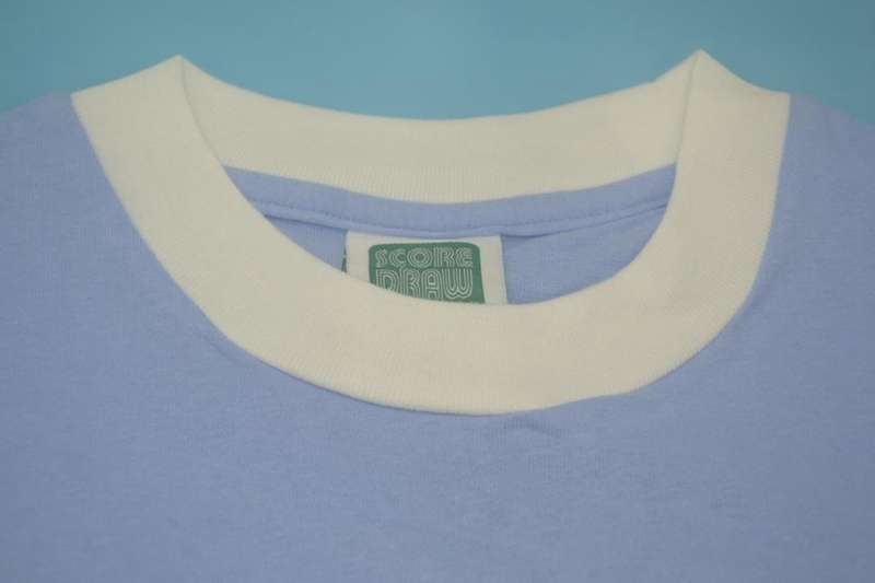 AAA(Thailand) Manchester City 1972/75 Home Retro Soccer Jersey