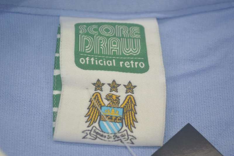 AAA(Thailand) Manchester City 1972/75 Home Retro Soccer Jersey