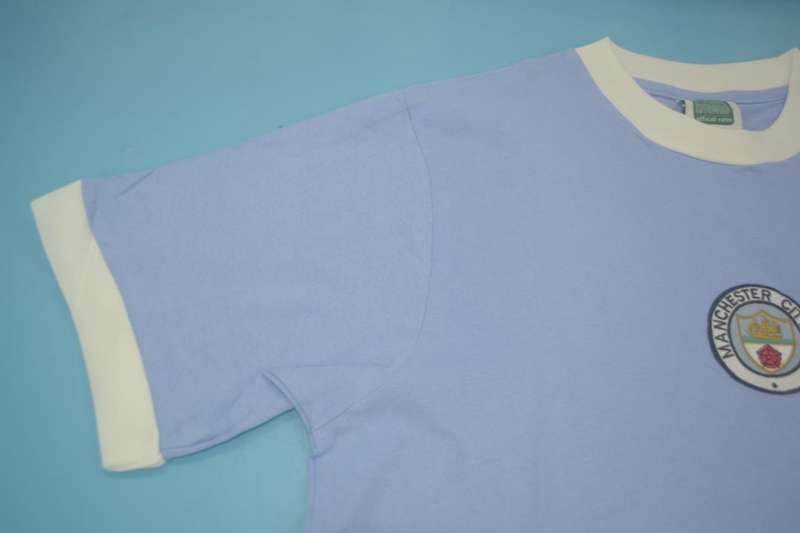 AAA(Thailand) Manchester City 1972/75 Home Retro Soccer Jersey