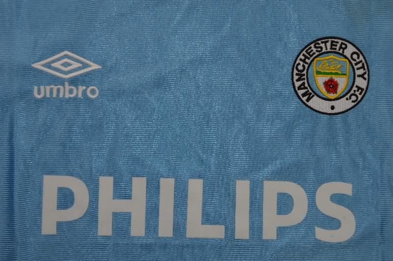 AAA(Thailand) Manchester City 1985/87 Home Retro Soccer Jersey