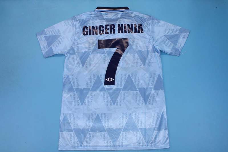 AAA(Thailand) Manchester City 1988/90 Home Retro Soccer Jersey