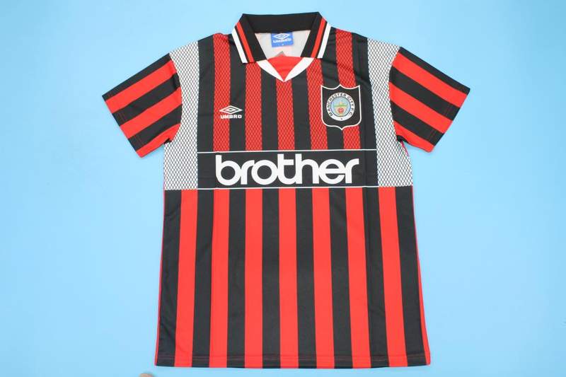 AAA(Thailand) Manchester City 1994/96 Away Retro Soccer Jersey