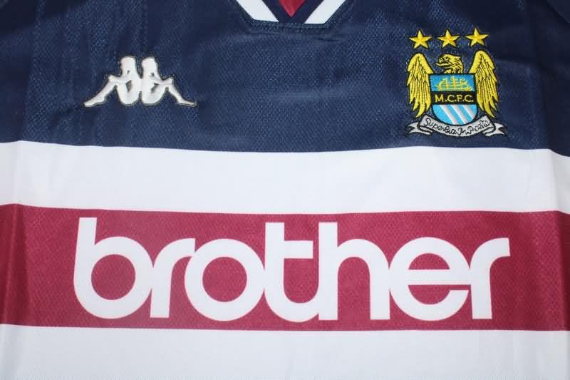 AAA(Thailand) Manchester City 1997/98 Away Retro Soccer Jersey