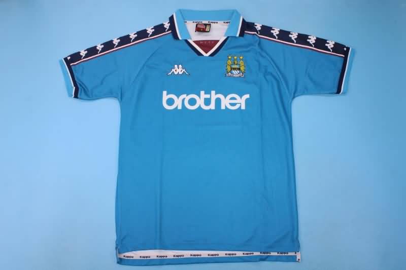 AAA(Thailand) Manchester City 97/99 Home Retro Soccer Jersey