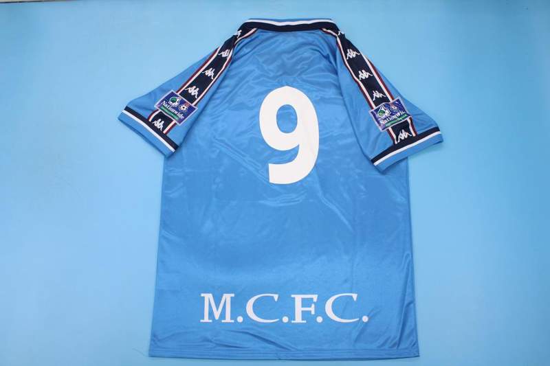 AAA(Thailand) Manchester City 97/99 Home Retro Soccer Jersey