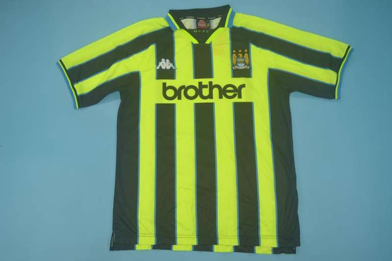 AAA(Thailand) Manchester City 1998/99 Away Retro Soccer Jersey