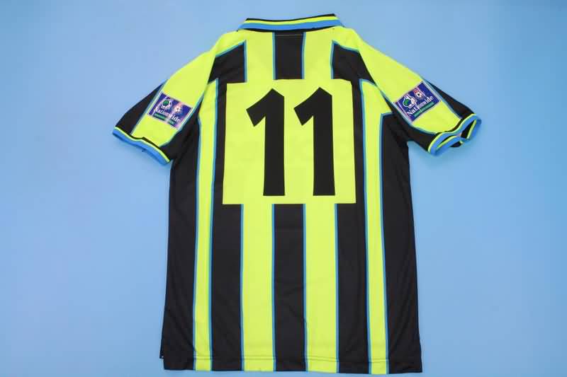 AAA(Thailand) Manchester City 1998/99 Away Retro Soccer Jersey