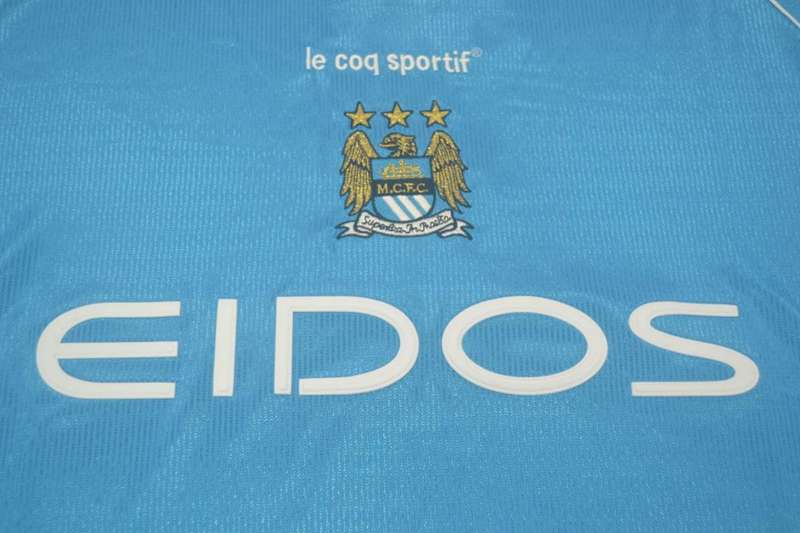 AAA(Thailand) Manchester City 1999/01 Home Retro Soccer Jersey