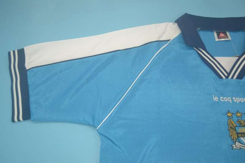 AAA(Thailand) Manchester City 1999/01 Home Retro Soccer Jersey