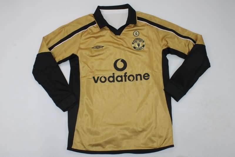 AAA(Thailand) Manchester United 01/02 Away Reversible Long Slevee Retro Soccer Jersey