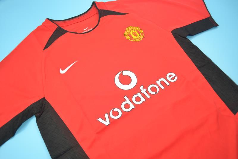AAA(Thailand) Manchester United 2002/04 Home Retro Soccer Jersey