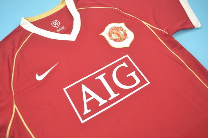 AAA(Thailand) Manchester United 2006/07 Home Retro Soccer Jersey