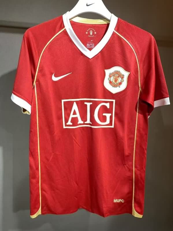 AAA(Thailand) Manchester United 2006/07 Home Retro Soccer Jersey(Player)