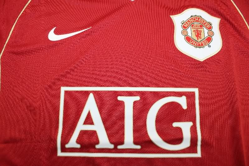 AAA(Thailand) Manchester United 2006/07 Home Retro Soccer Jersey(Player)