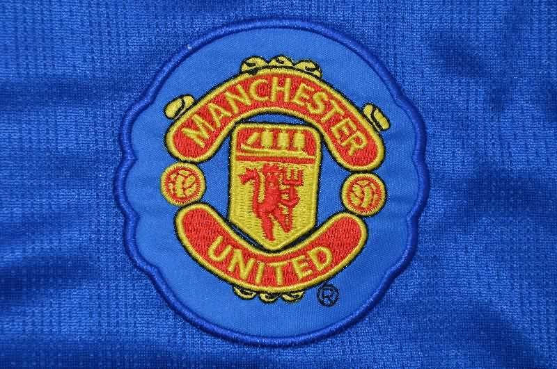 AAA(Thailand) Manchester United 2007/08 Goalkeeper Blue Retro Soccer Jersey