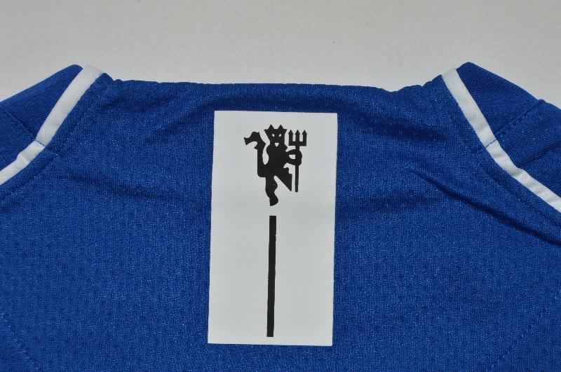 AAA(Thailand) Manchester United 2007/08 Goalkeeper Blue Retro Soccer Jersey