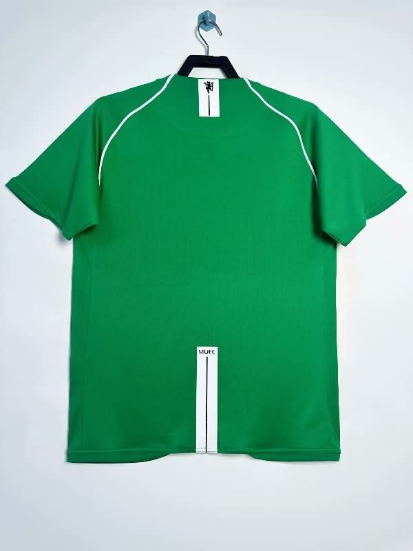 AAA(Thailand) Manchester United 2007/08 Goalkeeper Green Retro Soccer Jersey
